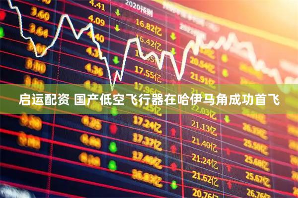 启运配资 国产低空飞行器在哈伊马角成功首飞