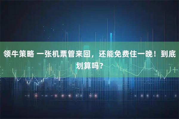 领牛策略 一张机票管来回，还能免费住一晚！到底划算吗？